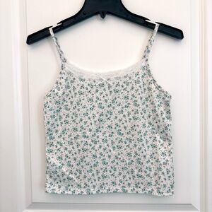 RSQ Girls Blue and Pink Lace Cami Tank Top